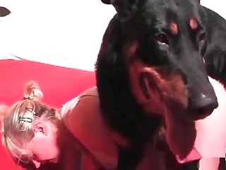 black dog lick girl pussy porn videos